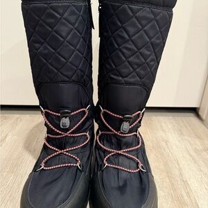 Hunter Black Quilted Winter Boots
